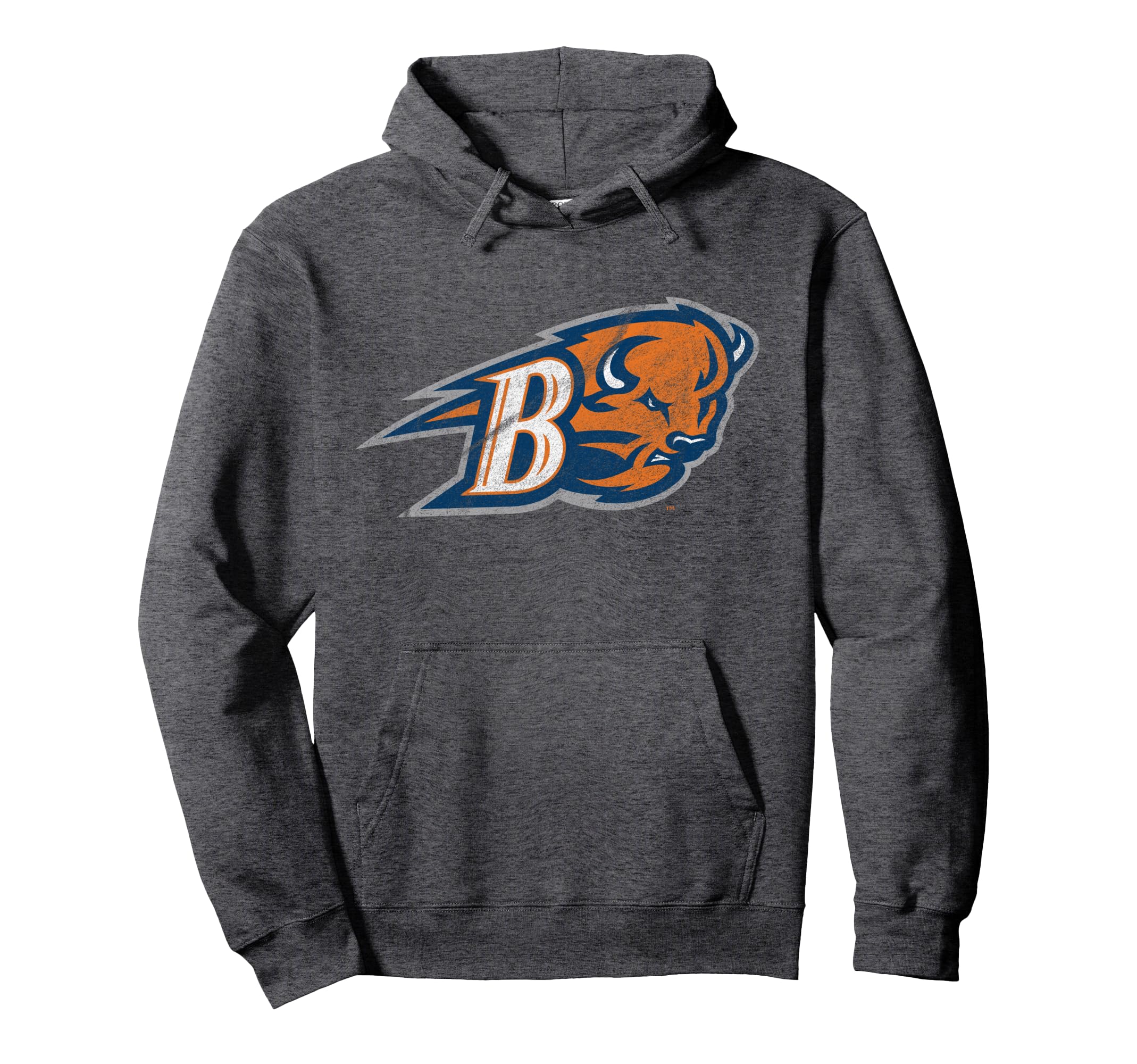 Bucknell University Bison Distressed Primary Pullover Hoodie