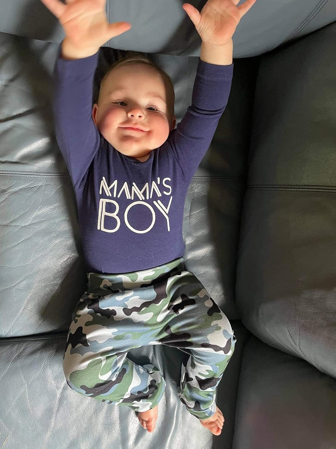 Aalizzwell Preemie Newborn Infant Baby Boys Clothes Bodysuit Romper Pants Hats Outfit Fall Winter Set - Image 3