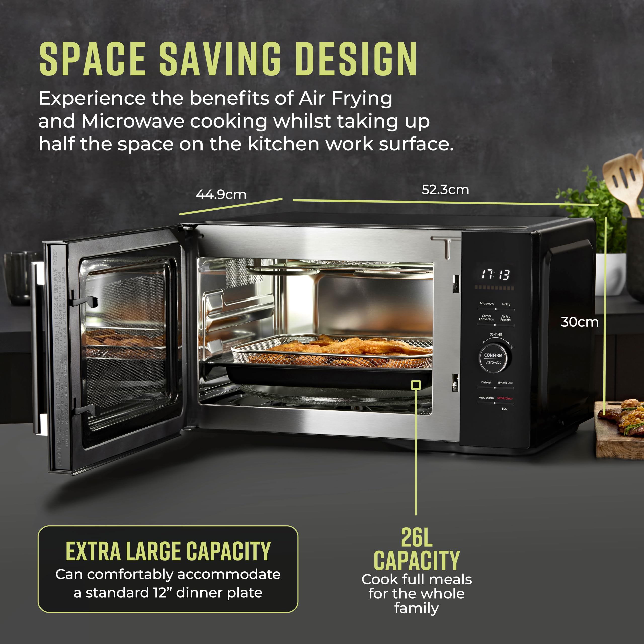 Tower AirWave Pro Oven 2-in-1 Microwave & Air Fryer with Digital