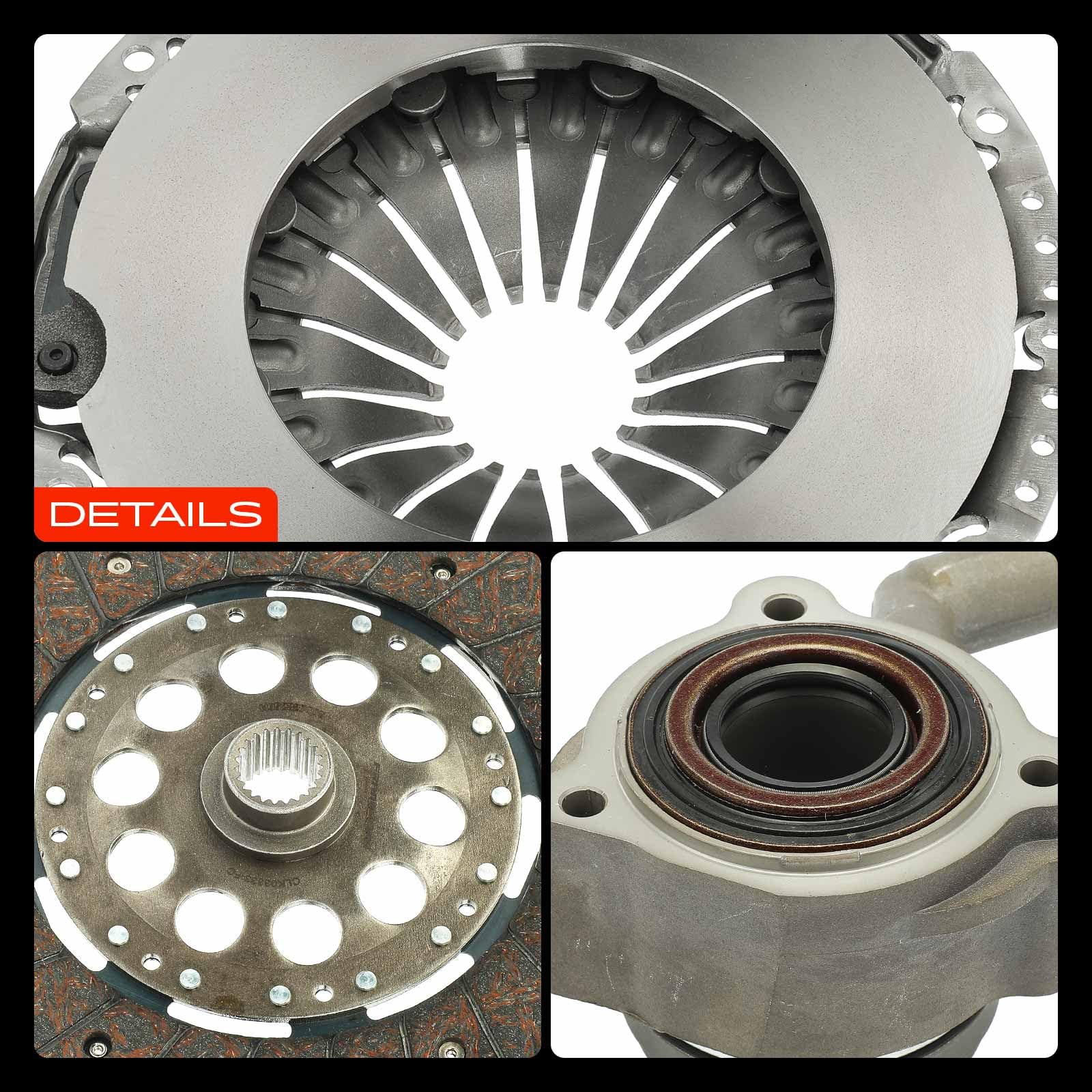Frankberg Kit de embrague con cojinete de desembrague central 1611272980 | con ajuste automático, 23 dientes; Compatible con: Caja de puente, Ducato Van 250, Autobús Jumper