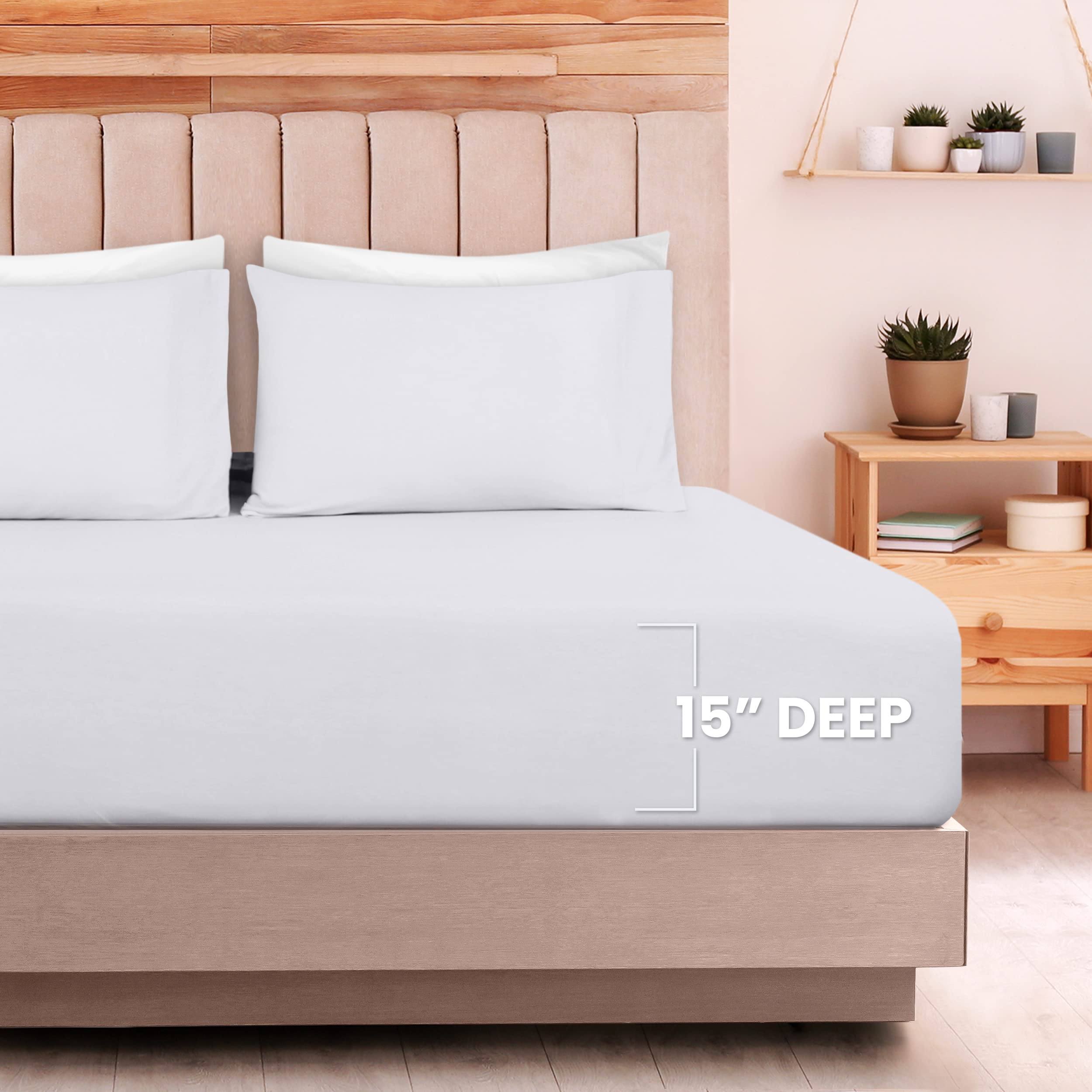 Utopia Bedding Queen Sheet Set Jersey Knit Sheets 4 Piece Queen Jersey Sheet Set ?Çô Cotton