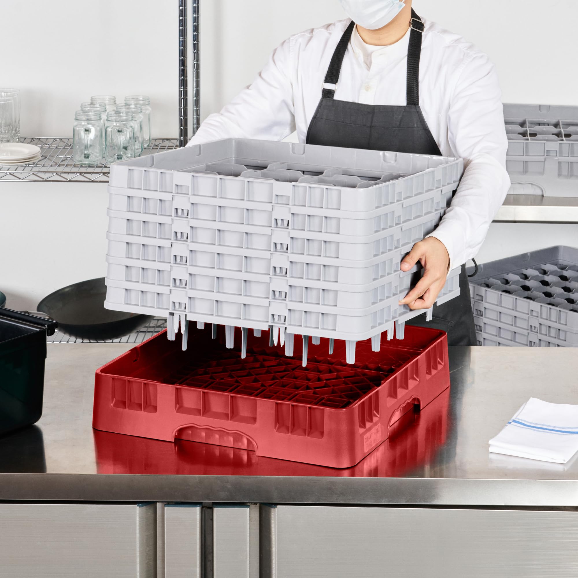 Restaurantware Almacenamiento y Transporte, Rojo, 1 Unidad
