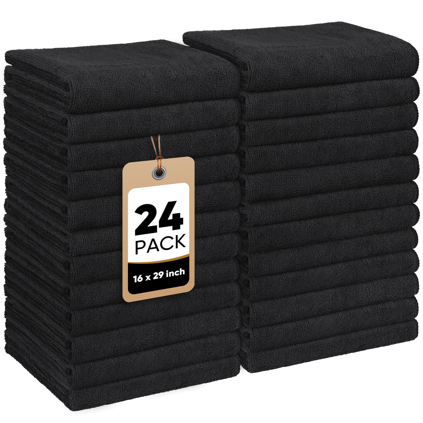 HOMEXCEL 24-Pack Soft Salon Towels
