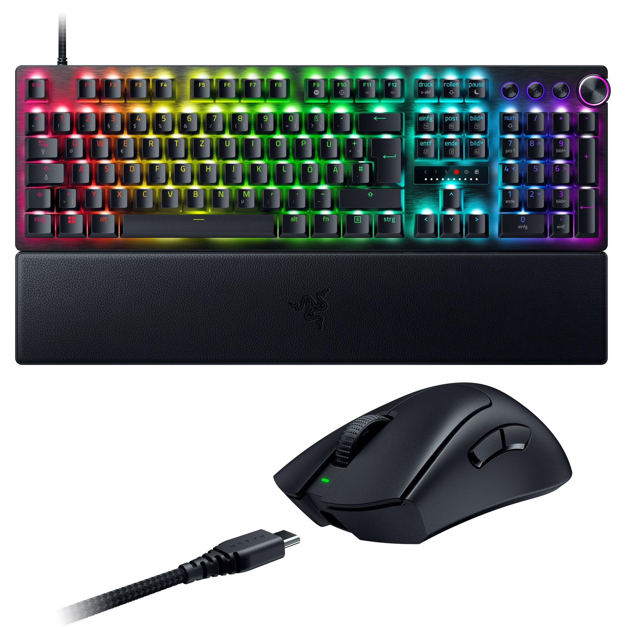 Razer Huntsman V3 Pro - German Layout + DeathAdder V3 Pro - Black