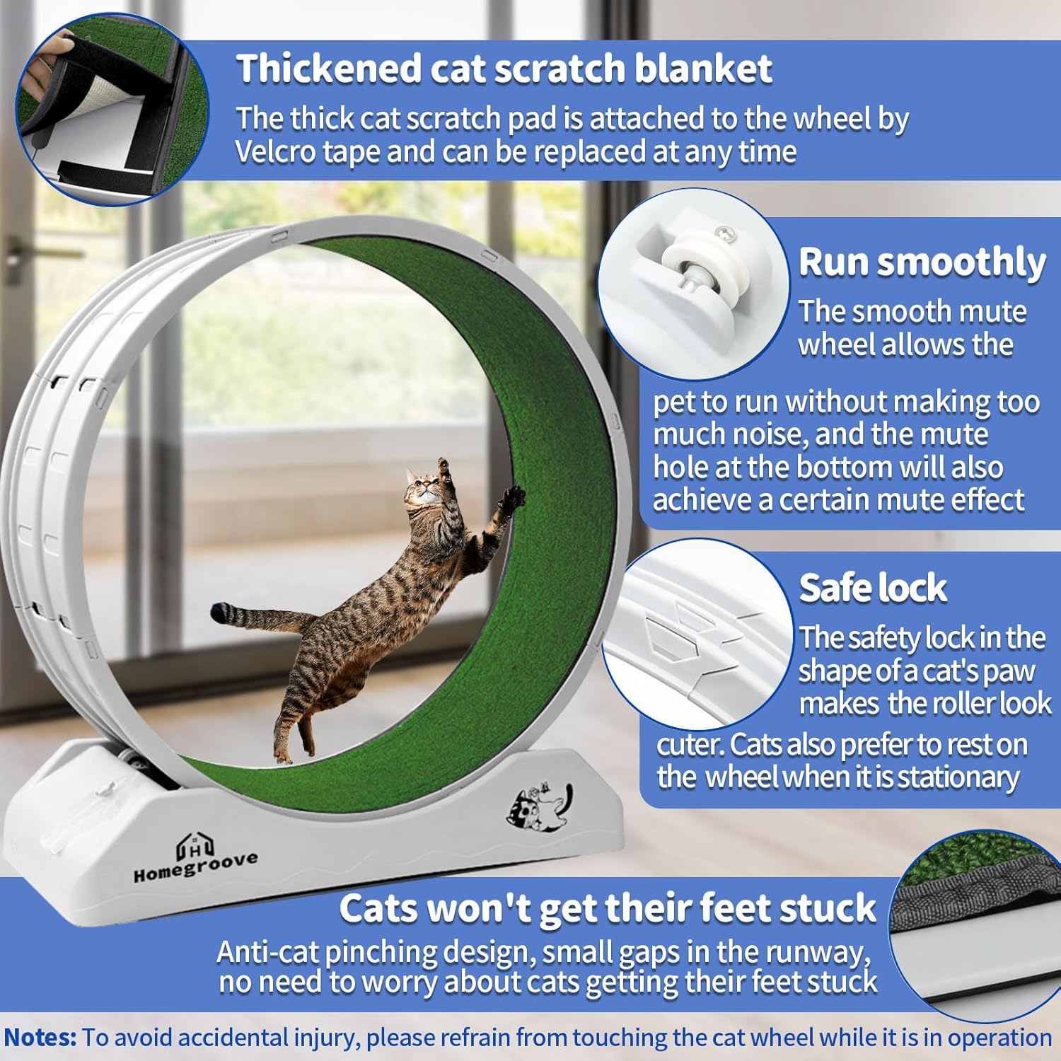 Cat Exercise VEVOR Wheel Silent Runner With Pedometer (Fits Cats