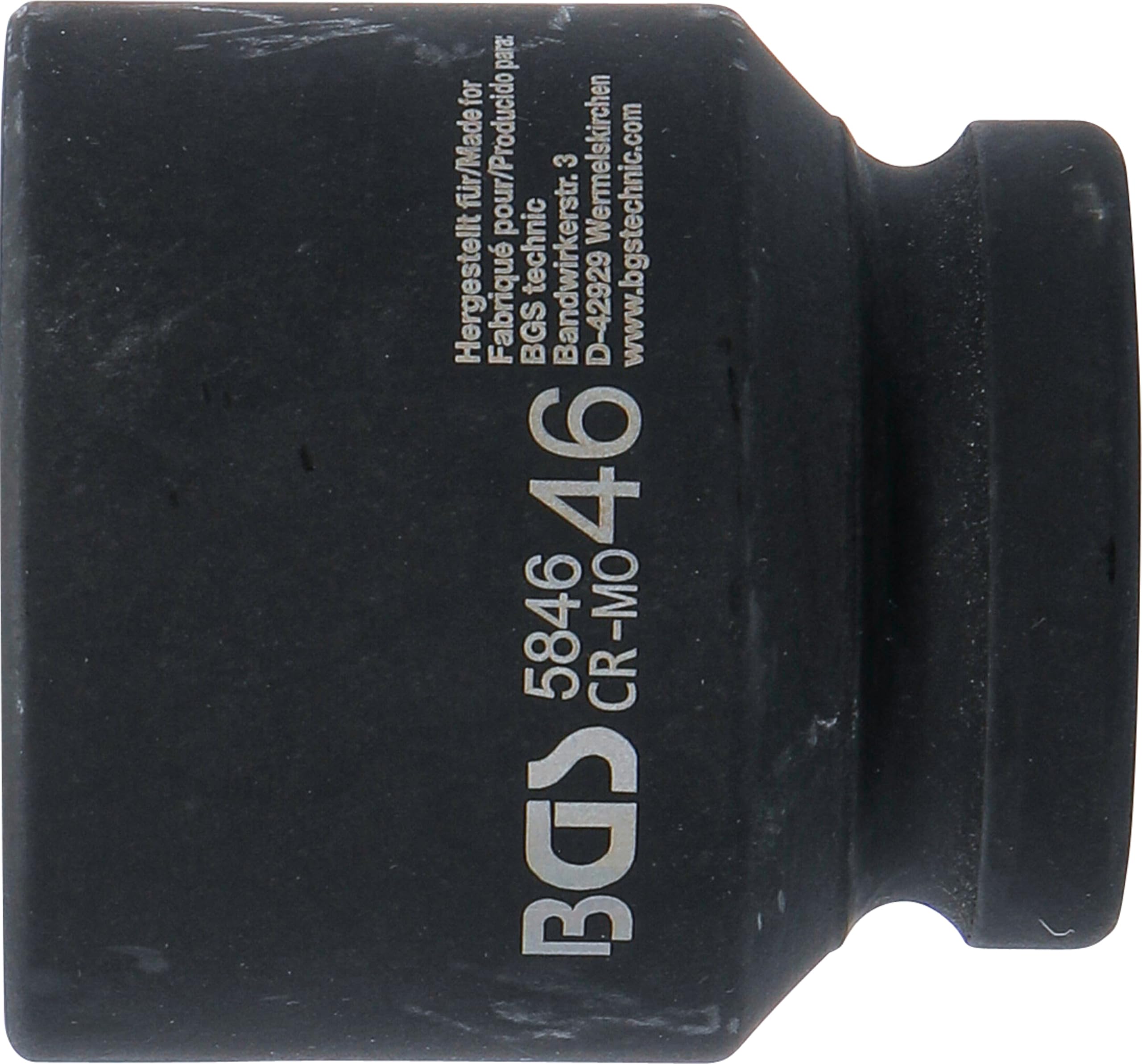 BGS 5846 | Douille à choc, six pans | 25 mm (1") | 46 mm