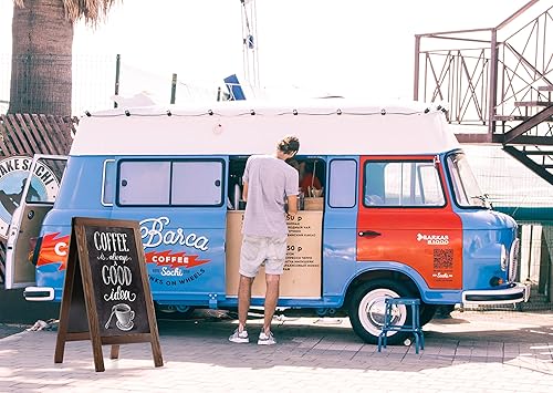 Miniatura 7 de Tablero sándwich de 40 x 20 pulgadas, paquete de 2 tableros de madera de pino maciza, color marrón rústico, pizarrón de tiza, letreros de pizarra