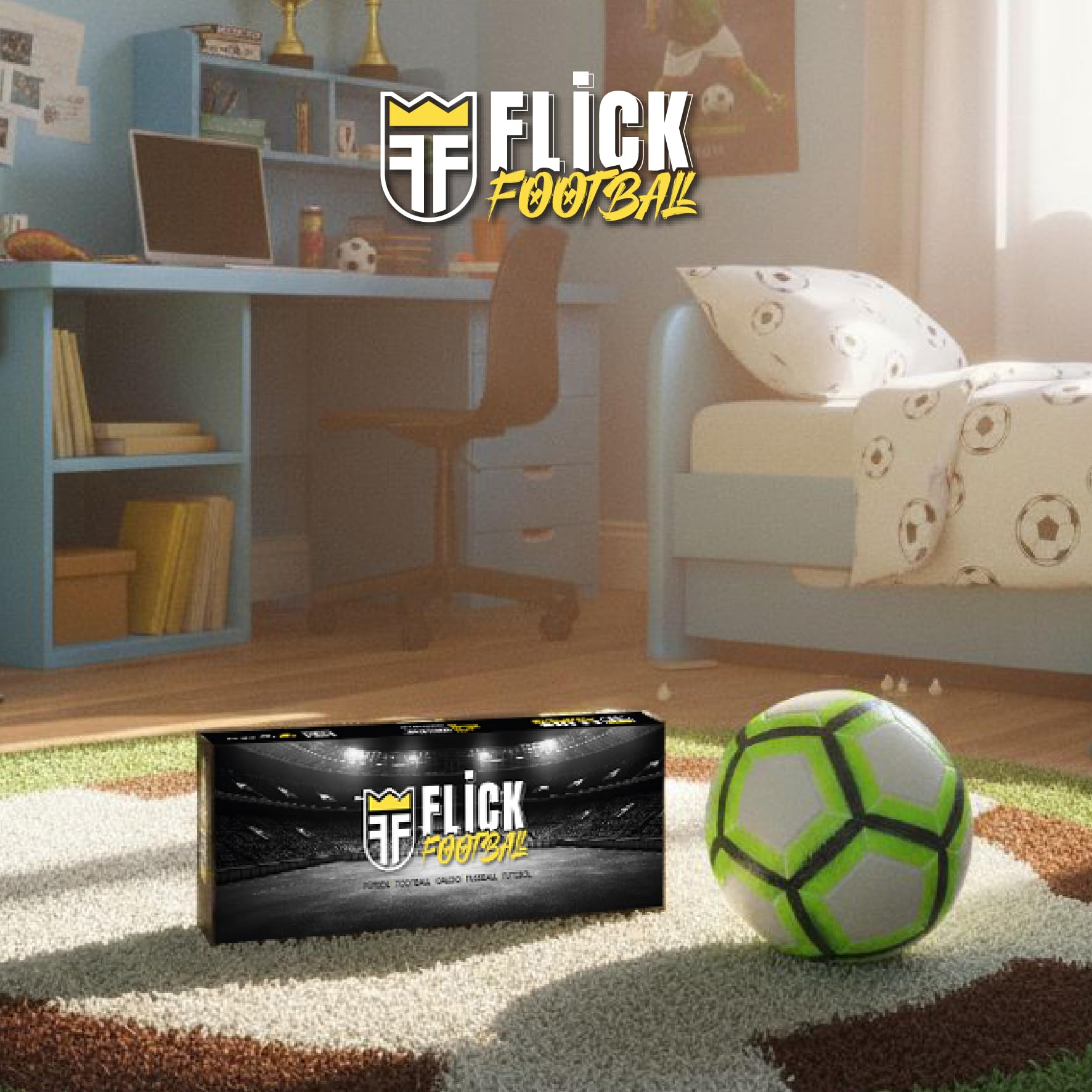 Lastuf Flick Football – Juego de Mesa de Fútbol | Estrategia, Habilidad y Partidos Realistas | para Niños y Adultos | Regalo Ideal para Futboleros