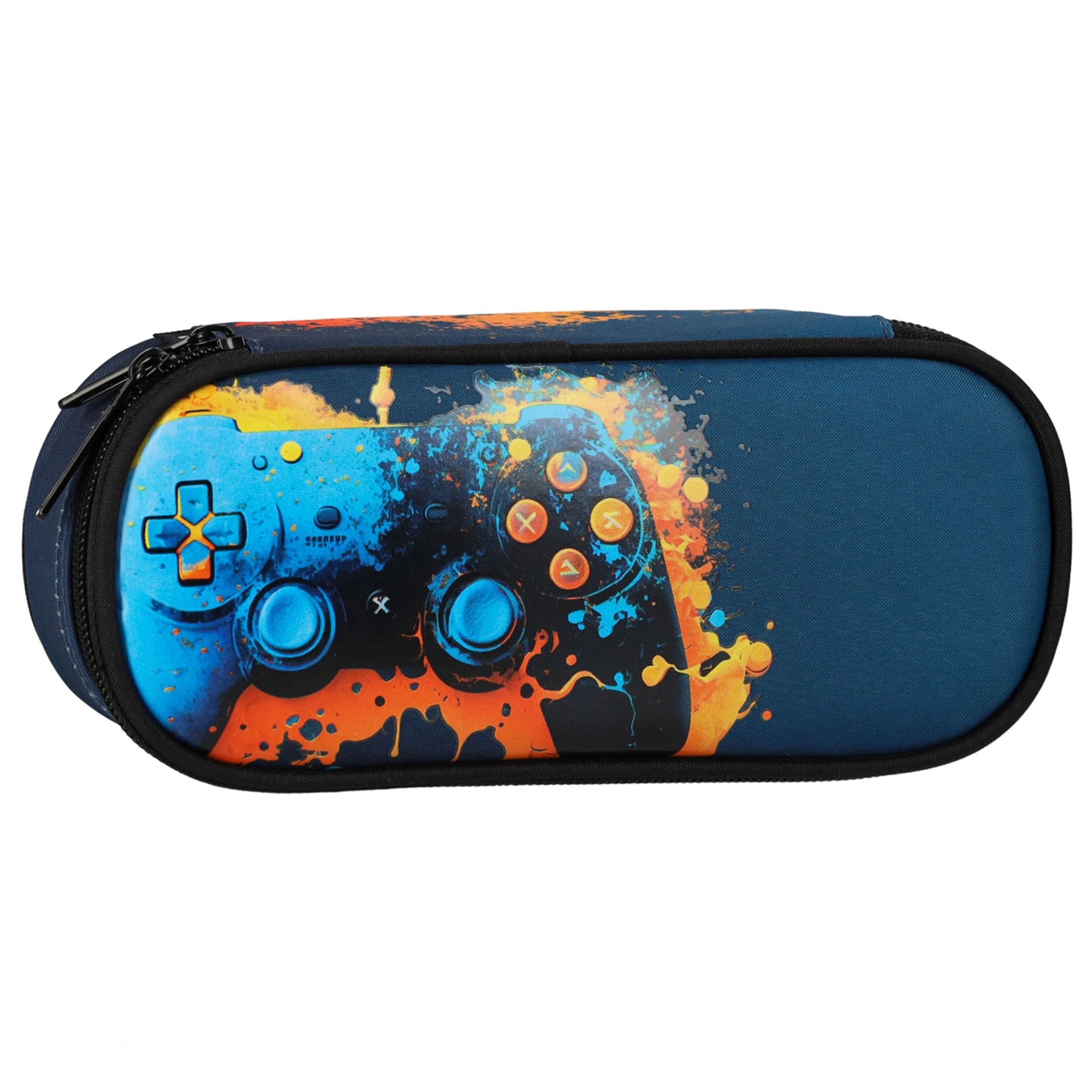 sarcia.eu Gamepad School Pencil Case with Compartments Oval for Gamers 22x10x5 cm (Gamepad A) — image 1