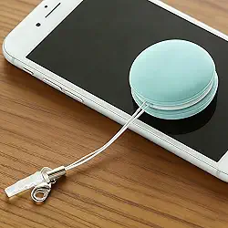 Conjunto de limpador de tela verde, 4 peças, escova macia e lenço para celular, tablet e óculos com design de cordão
