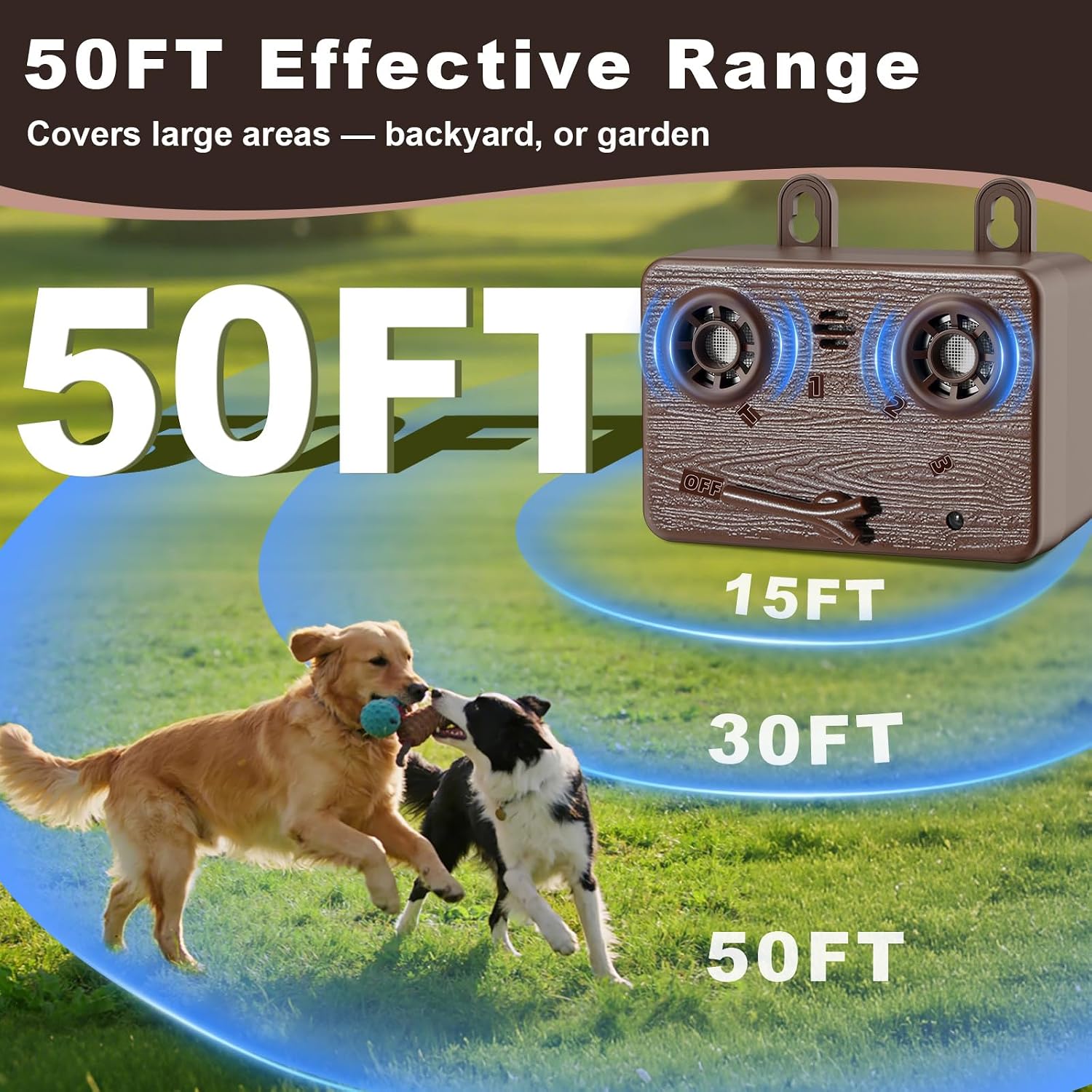 2-Pack Anti Barking Device for Dogs, Bark Deterrent Device with 3 Modes | Dog Barking Deterrent Devices with Flashlight for Stopping Barking, Jumping & Bad Behavior, Indoor Outdoor Use