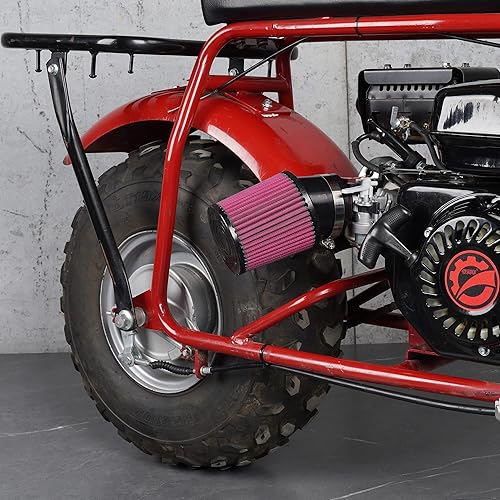 Miniatura 5 de WEIYINGSI Adaptador de filtro de aire mejorado de alto rendimiento de 2.441 in Kit de admisión y bujía para Predator 212cc 6.5Hp Baja MB165 y MB200