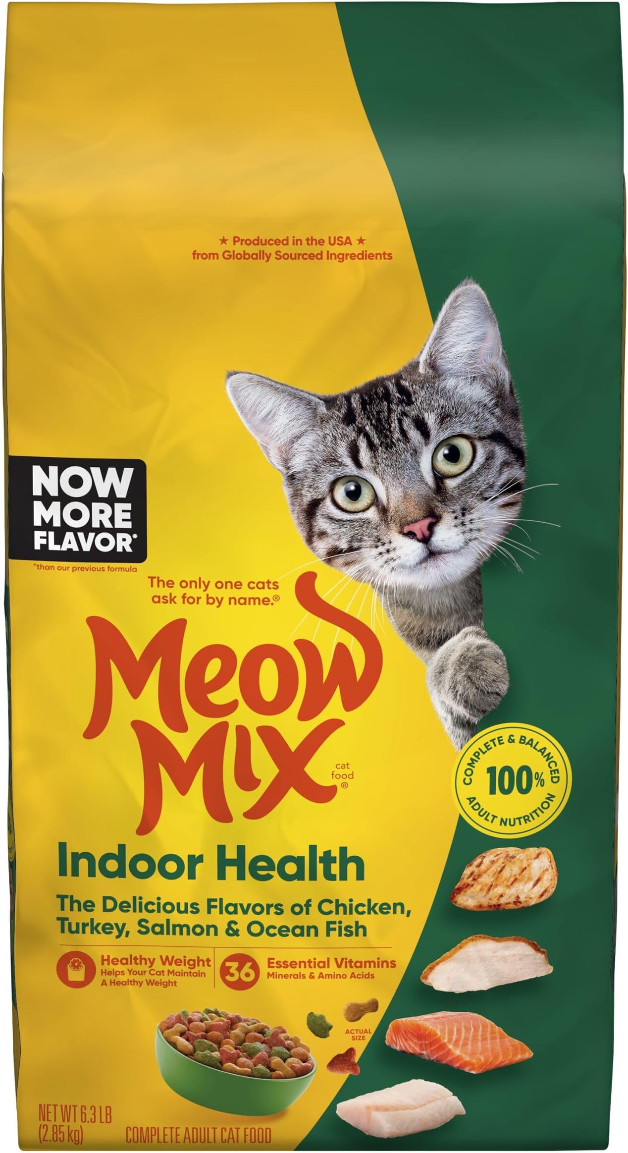 Meow Mix Indoor Health Dry Cat Food, 6.3 lb