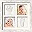 Baby Hand and Footprint Kit - Baby Footprint Kit, Clay Handprint Keepsake Frame, Nursery Picture Frame For Newborns, Personalized New Mom Gifts for Showers & Registry (Vintage White)