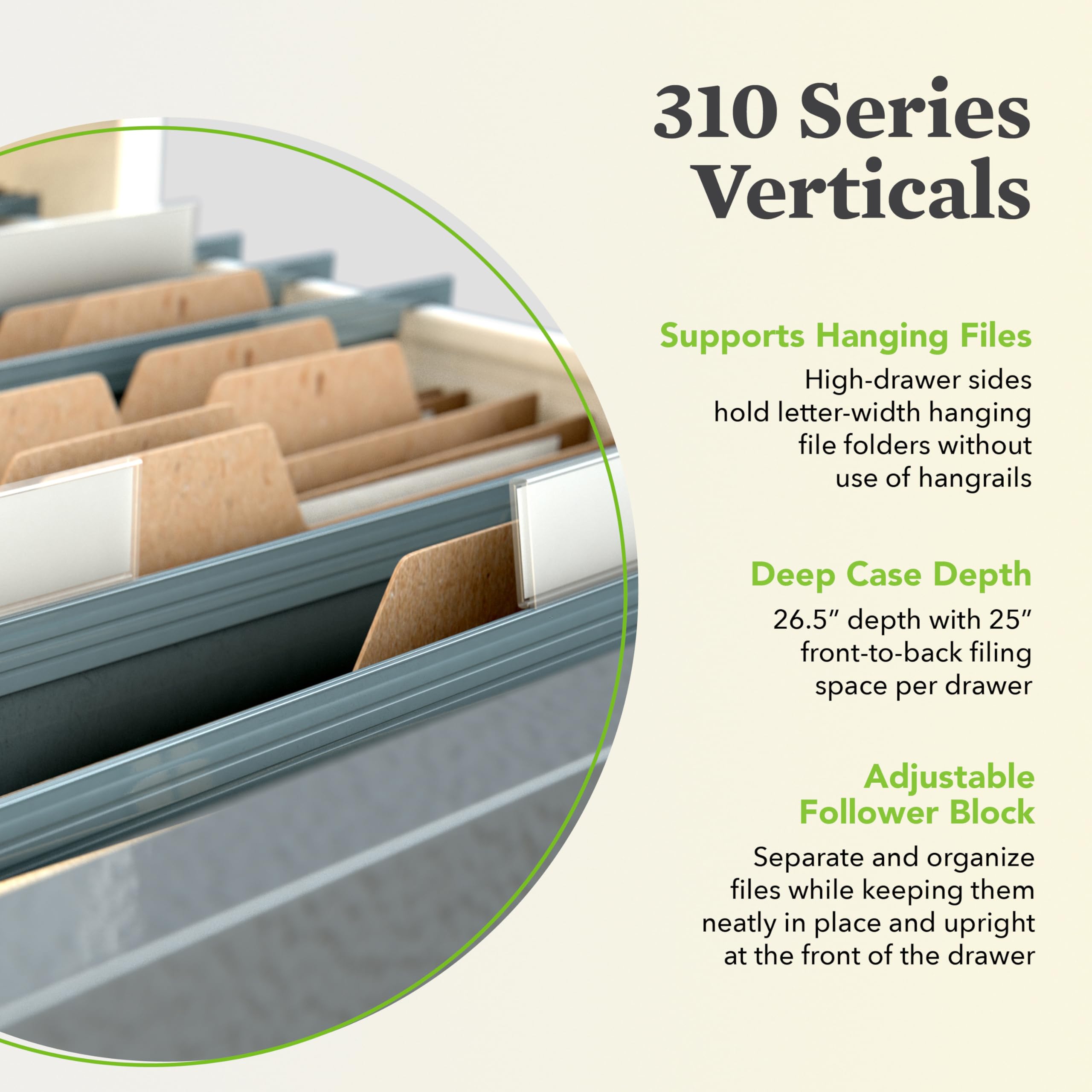 Amazon.com: HON 5 Drawer Vertical File Cabinet with Lock, Metal