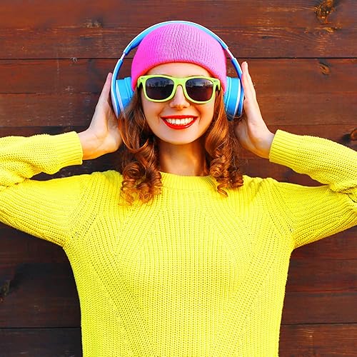 Vista 13 de Suministros para regalos de fiesta de colores neón Paquete de 8 gafas de sol unisex Varios