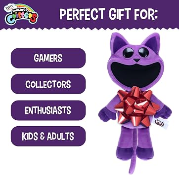 Poppy Playtime - Smiling Critters Deluxe Plush, Officially Licensed 14 inches Tall CatNap