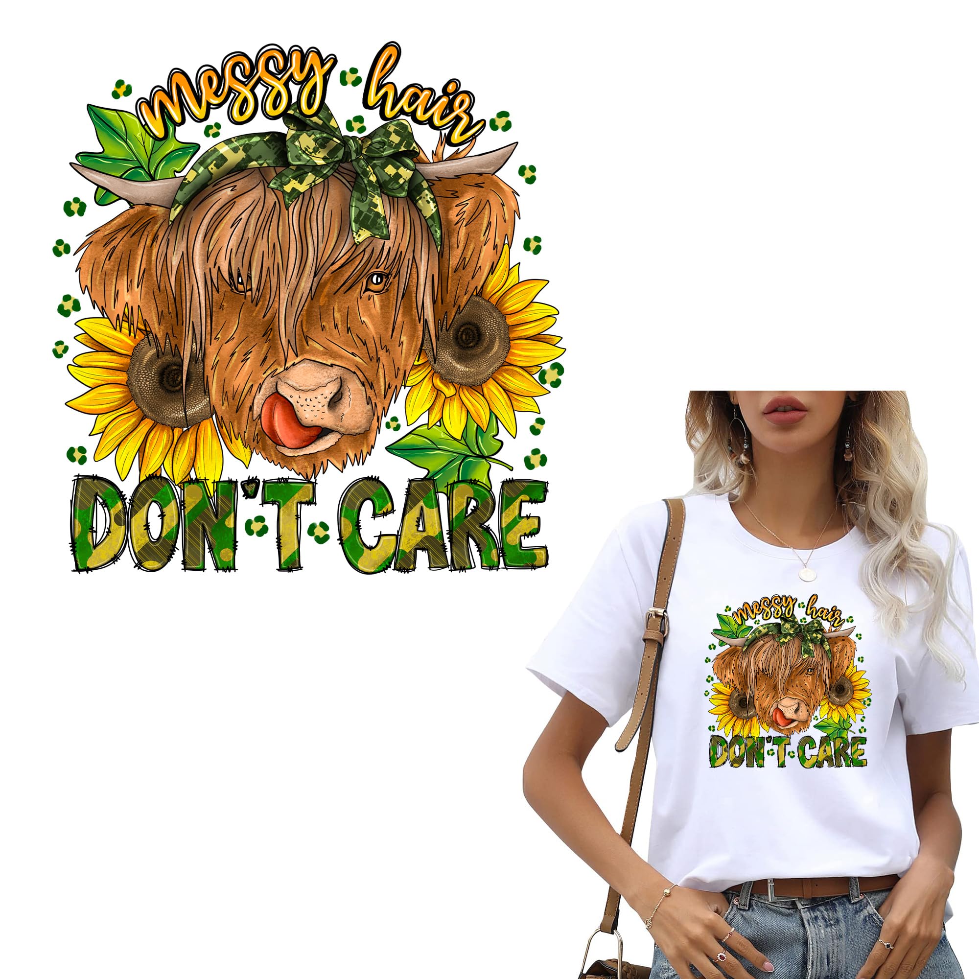 Iron On Decals Heat Transfer Vinyl Sticker for Clothing Jean Jacket