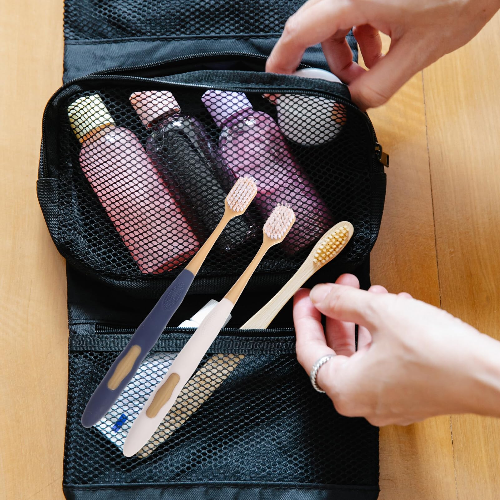 Beavorty 36pezzi Spazzolini da Denti Setole Morbide per Uso Domestico Portatili Ergonomici per Adulti da Viaggio Resistente all Usura Strumento di Pulizia Quotidiana