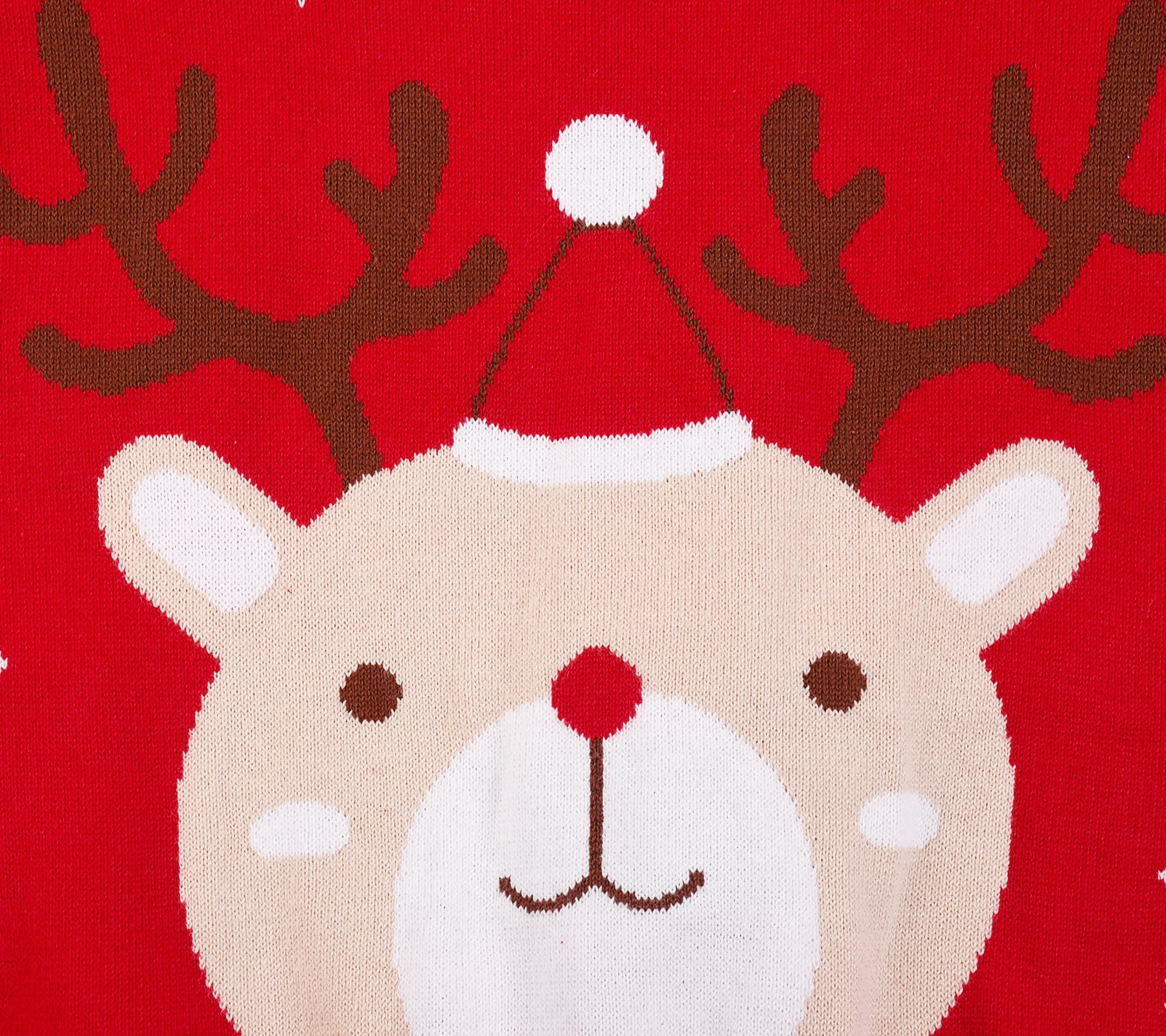 Jersey Navideño Niño y Niña Pullover con Papá Noel Reno de Navidad Suéter de Punto con Cuello Redondo para Bebe Niños Sudaderas Navideño Niños 3-7 Años