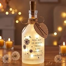 BBTO Mourning Gift Mourning Light Mourning Gifts for Mourners for Funeral Mourning Memorial Gift LED Bottle Light with Engraving Sympathy Gifts Memory of Deceased