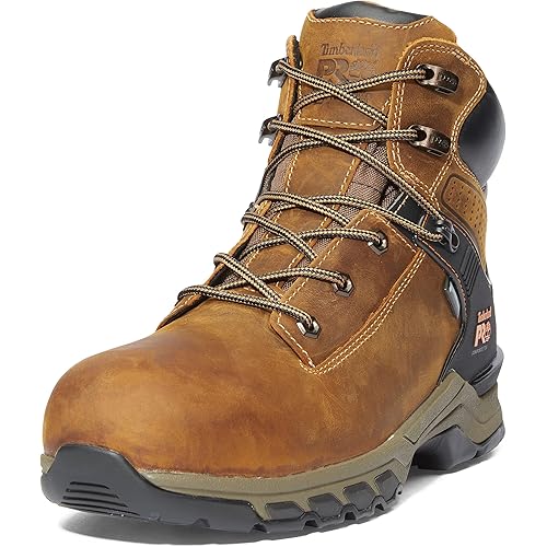 Timberland PRO Men's Hypercharge 6 Inch Composite Safety Toe Waterproof Industrial Work Boot