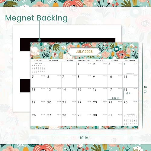Miniatura 3 de Calendario magnético 2026, calendario 2026 de enero de 2026 a diciembre de 2026, calendarios magnéticos para refrigerador, 8 x 10 pulgadas,