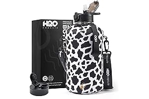 H2O Capsule 2.2L Half Gallon Water Bottle with Sleeve