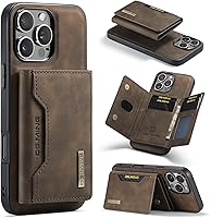 Vista 21 de ZCDAYE Funda tipo cartera para iPhone 14 Pro Max, funda para iPhone 14 Pro Max (6.7 pulgadas), iPhone 14 Pro Max, fundas de cuero con tarjetero Negro