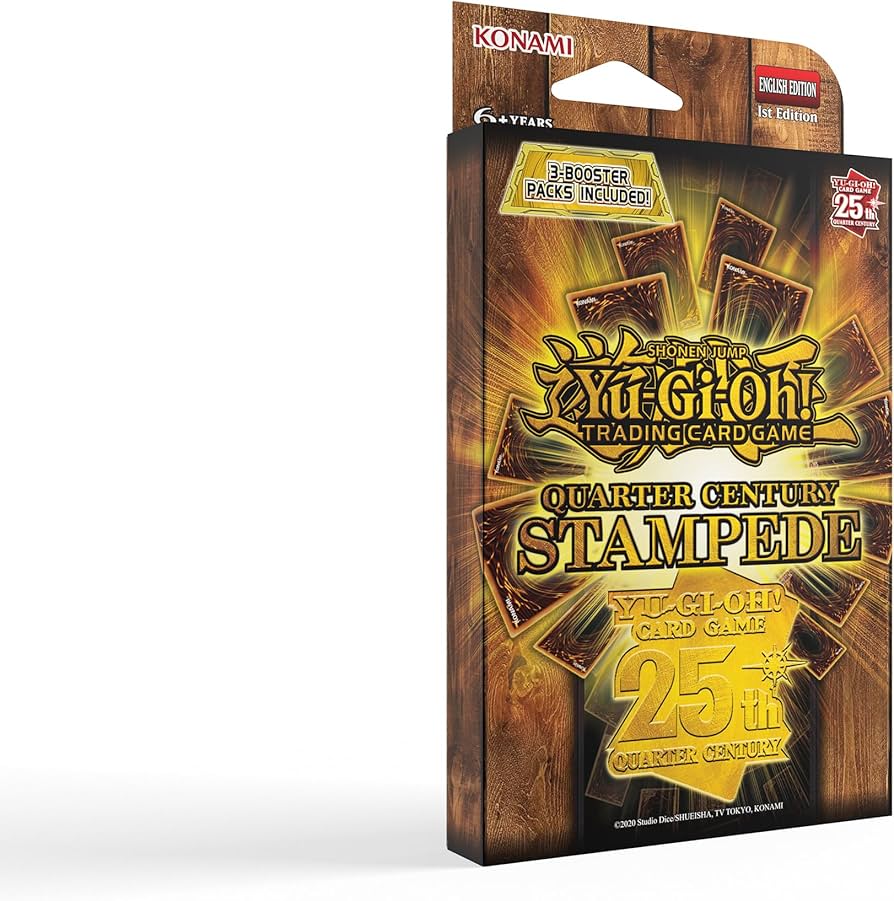 Yu-Gi-Oh! Quarter Century Stampede 3- Pack Booster : Amazon.co.uk