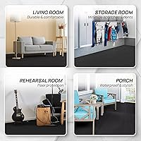 Vista 3 de Yes4All 24SQFT-120SQFT - Tapete de ejercicio de rompecabezas para gimnasio en casa, baldosas de espuma EVA entrelazadas con borde