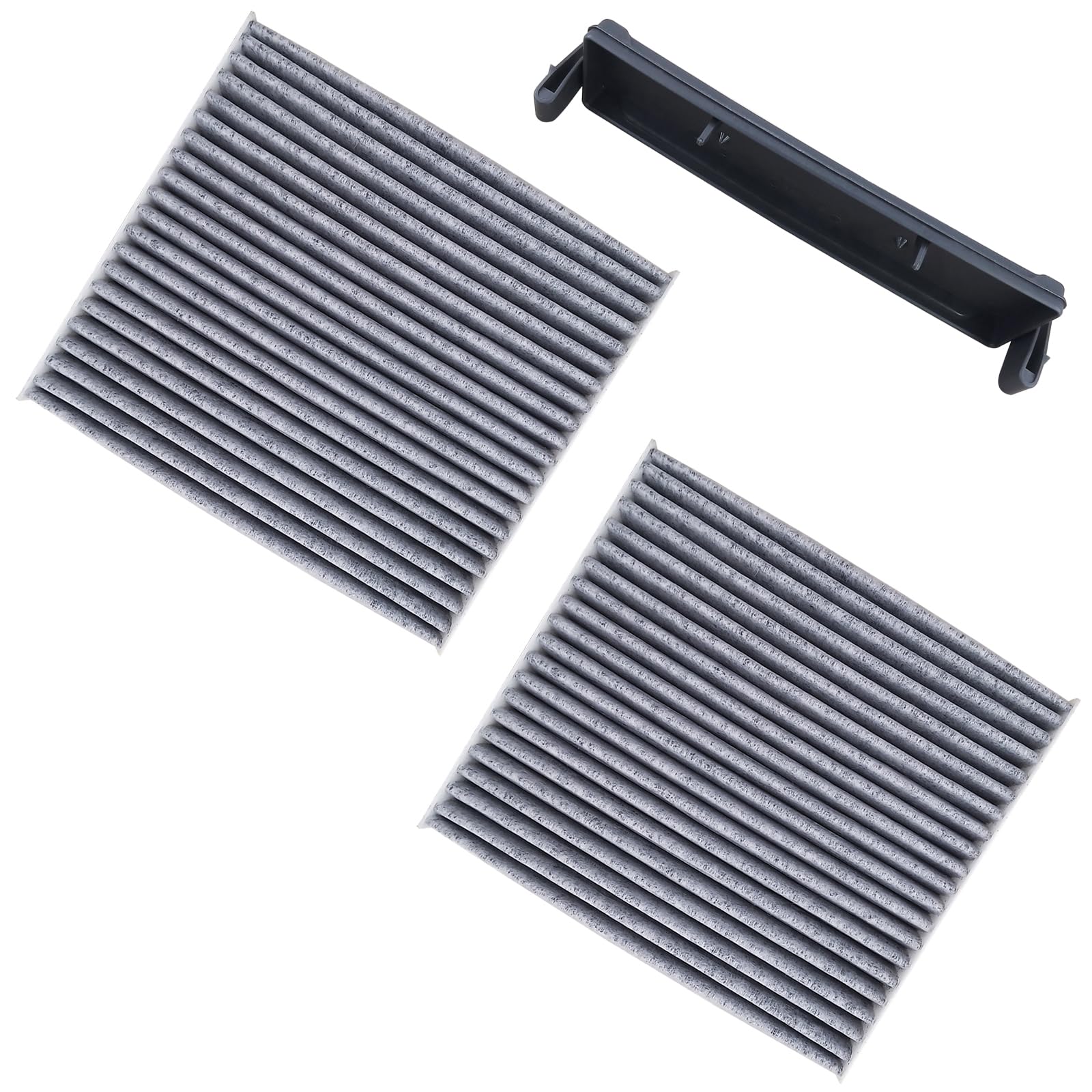 2 Pcs Cabin Air Filter fits for Toyota Avalon Camry Highlander Sequoia fits for Sienna Tundra Venza fits for Lexus RX350 ES350 Replace Part 87139-07010 w/Plate Cover Door Panel