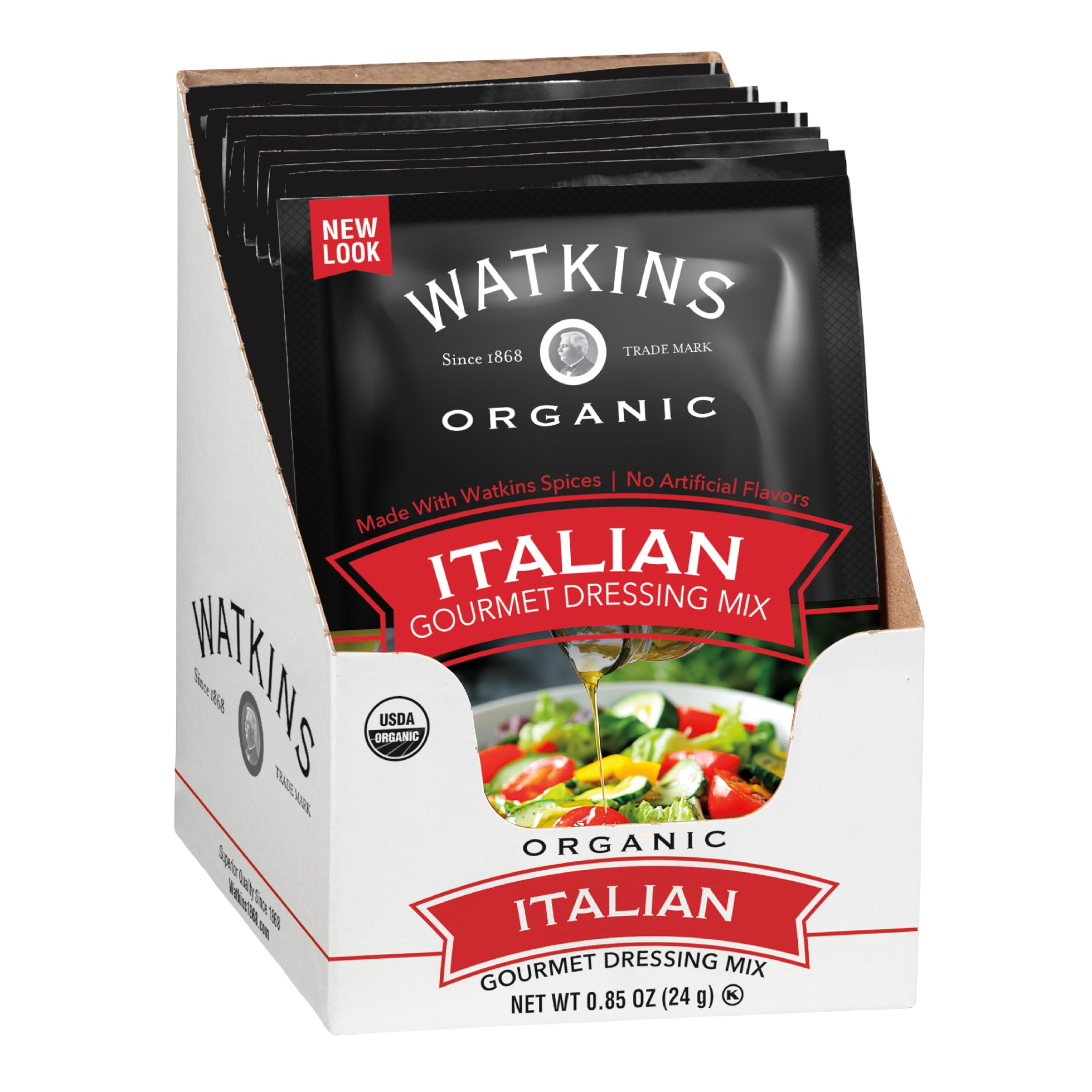 Organic Italian Salad Dressing Mix, 0.85 oz. Packets, 12-Pack