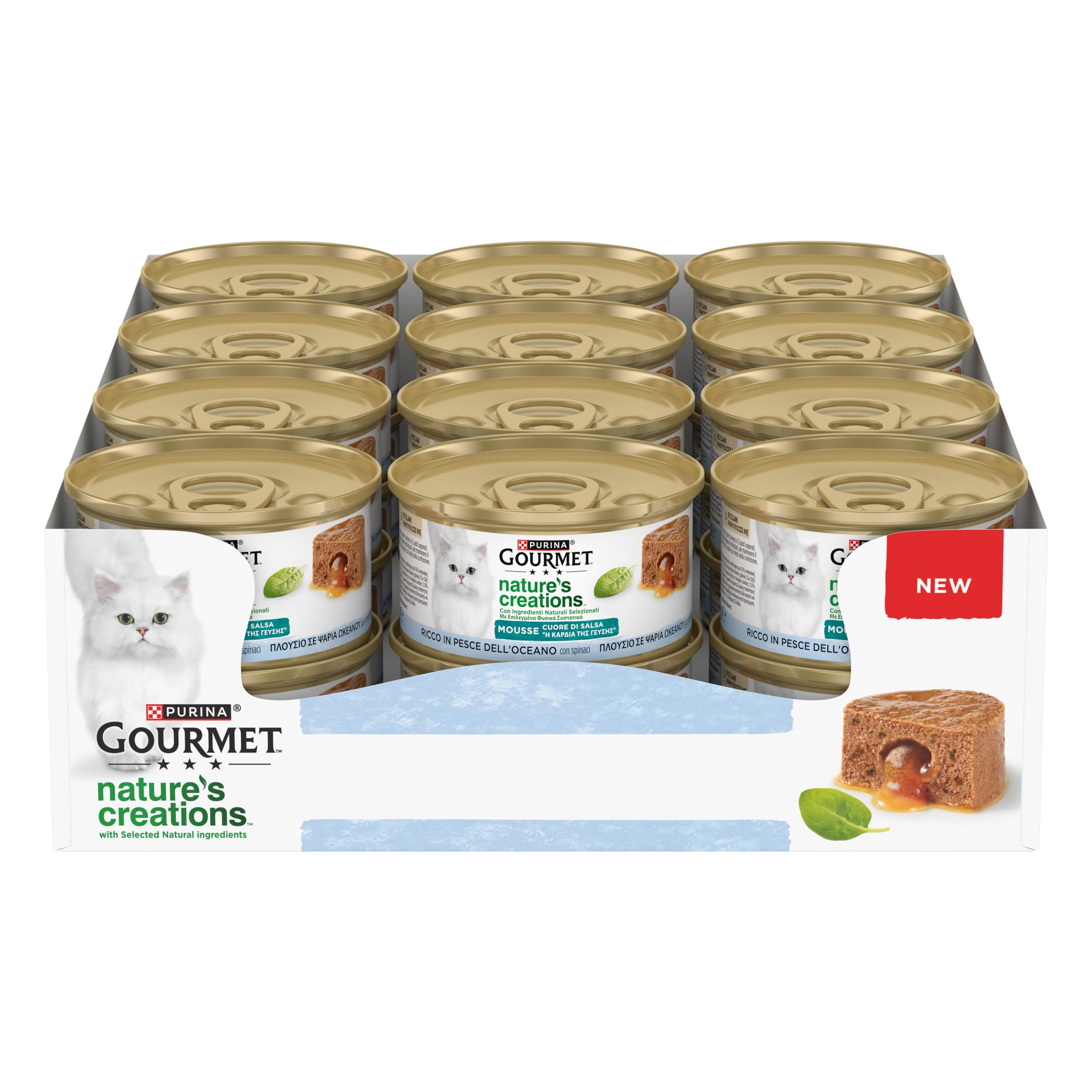 Gourmet Nature's Creations Katzenfutter - 24 Dosen Thunfisch & Weißfisch