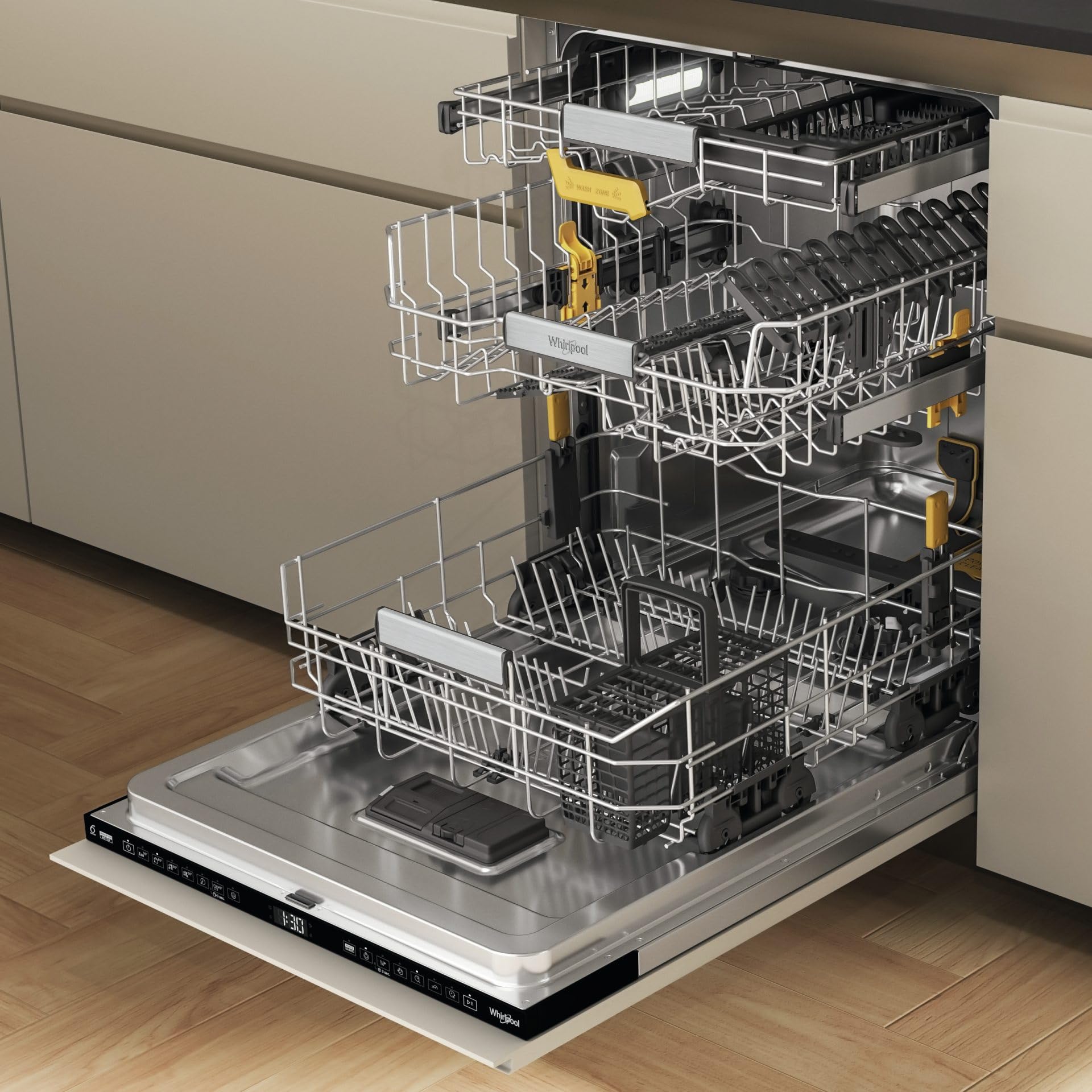 Whirlpool W8I HF58 TUS - Lavastoviglie, scomparsa totale, 14 coperti [Classe energetica B]
