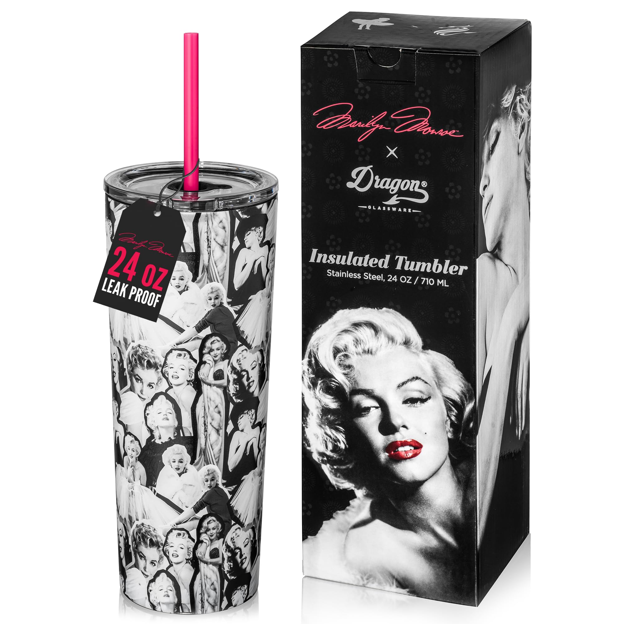 Amazon.com | Dragon Glassware x Marilyn Monroe Vacuum Insulated