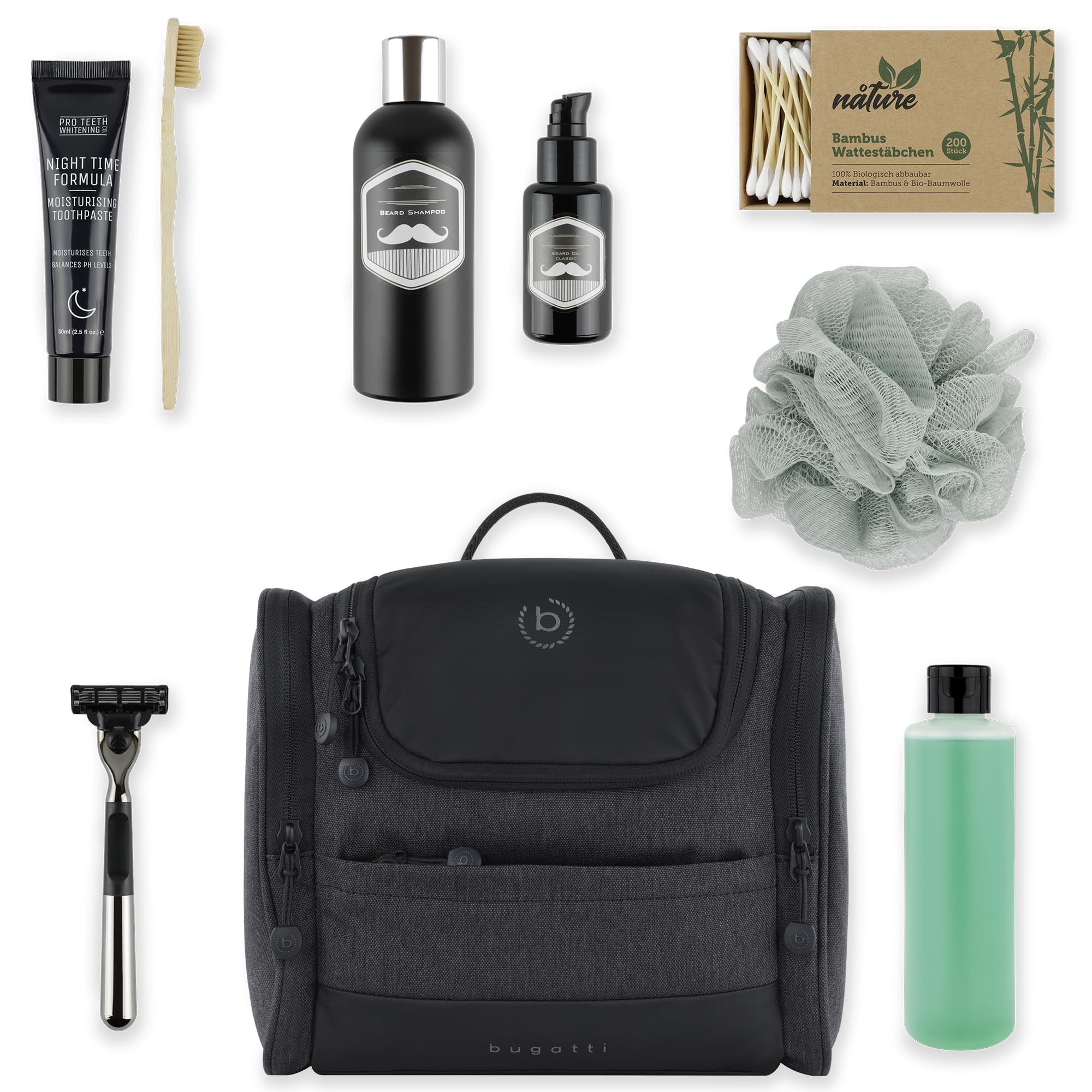 bugatti Universum Toilettas S – Do zawieszenia, unisex – Czarny