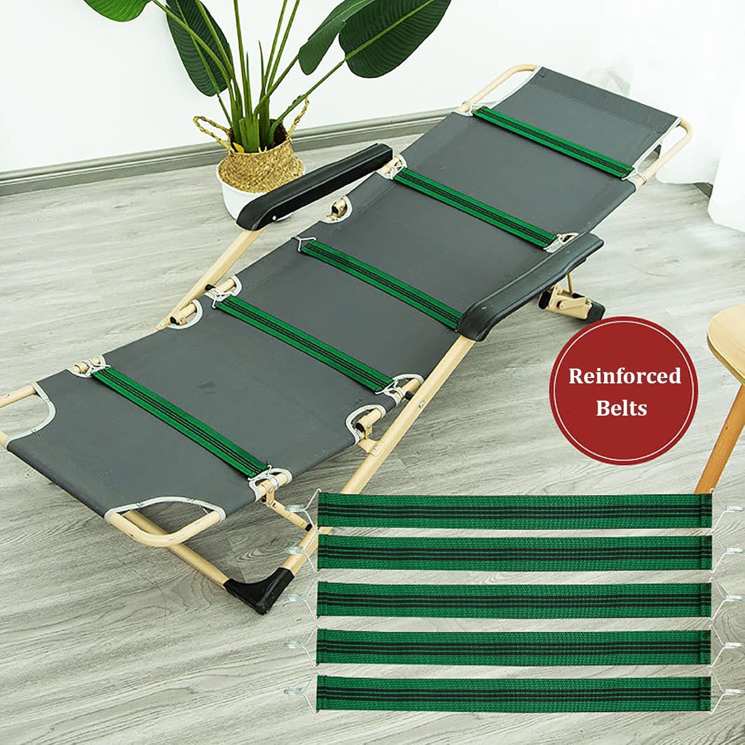 MAGICLULU Cinghie Elastiche Rinforzate Per Poltrone Reclinabili - Set Da 5 Cinture Anti-Rottura Per Sdraio E Sedie - 2