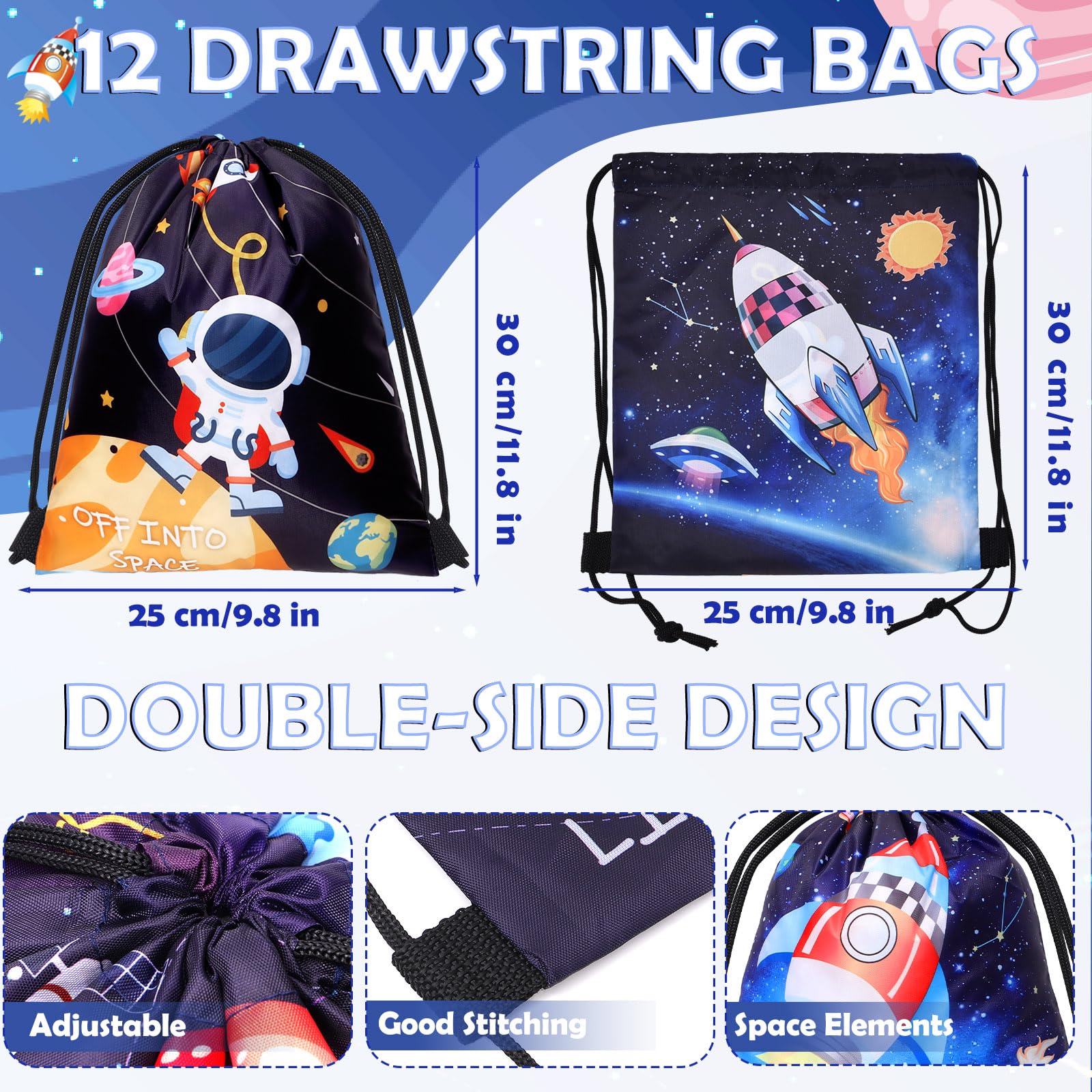 Borse Festa Calcio Con Coulisse - Confezione Da 9, Verde - Foto 7