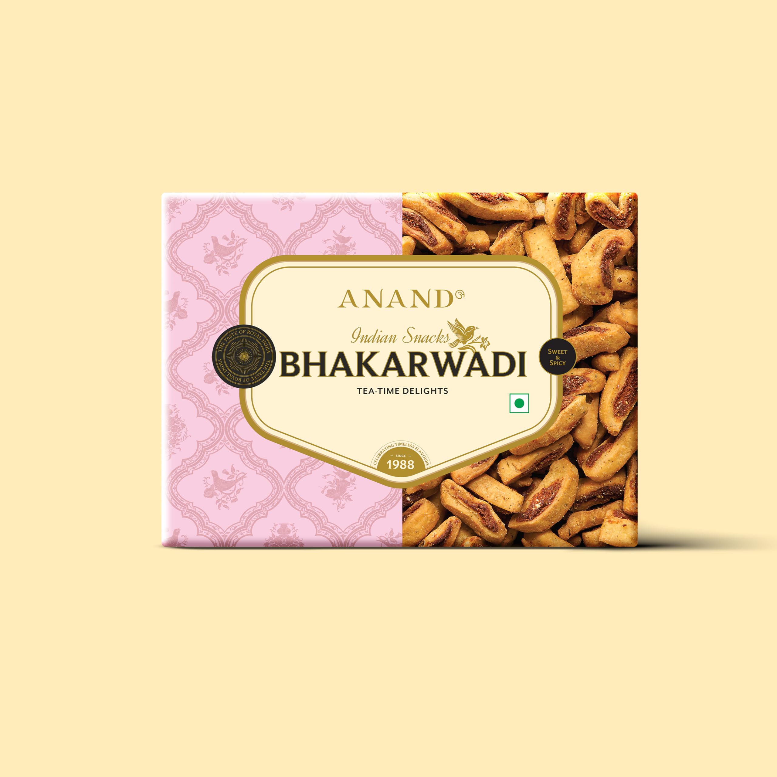 Anand Bhakarwadi (250 X 2) Pack of 2 Special Bites Bhakarwadi | Best in taste for foodies | Delicious Traditional Indian Namkeen (B0B1DF1PQL) Amazon Price History, Amazon Price Tracker