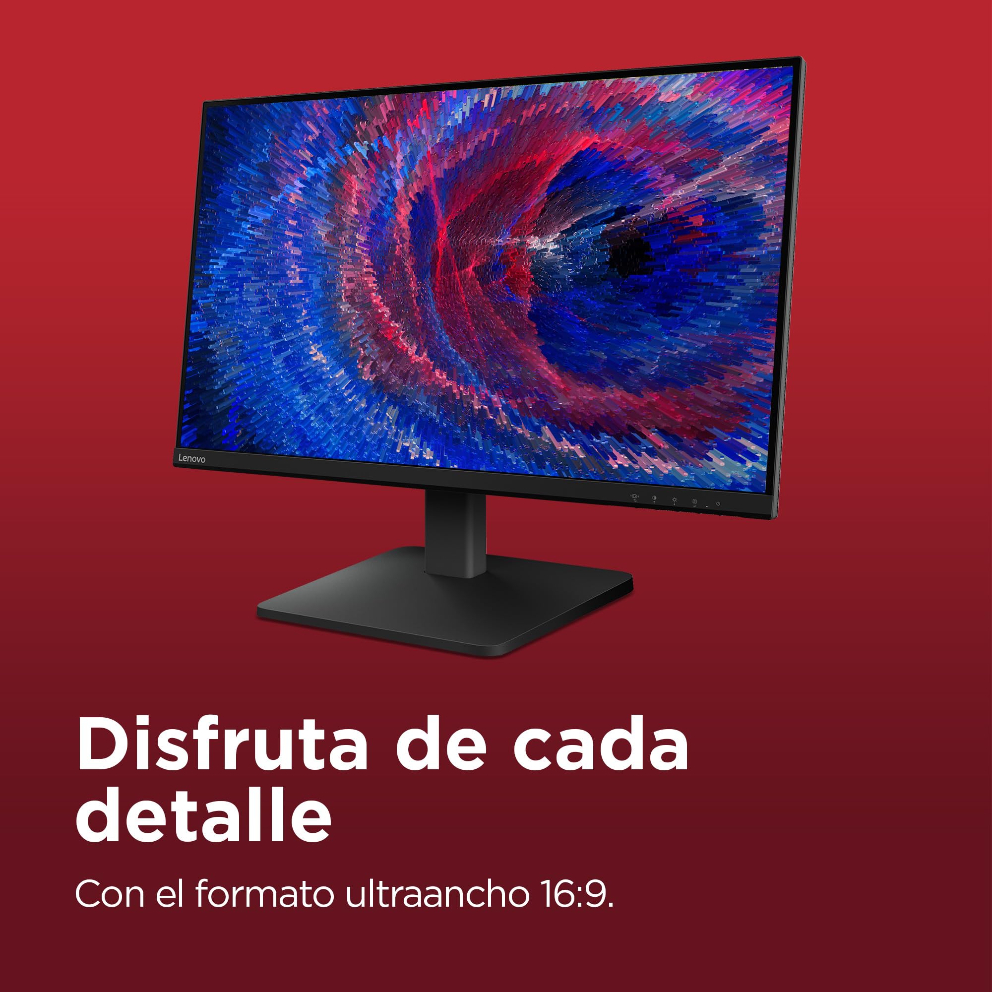Lenovo L27qe - Monitor QHD 27" (IPS, Tasa de Refresco 100 Hz, Tiempo de Respuesta 4ms, 16:9, HDMI 2.1 - DP 1.4, VESA Adaptive Sync, Montaje VESA 100 mm, Soporte Inclinable) Negro