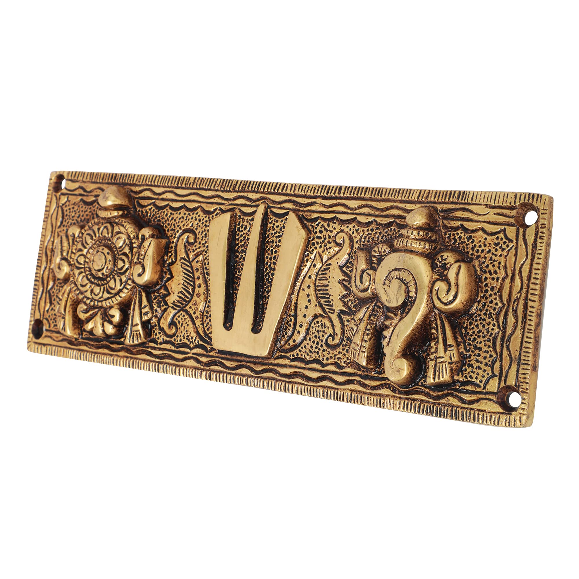 Brass Shankh Chakra Wall Hanging - Home Decor -2