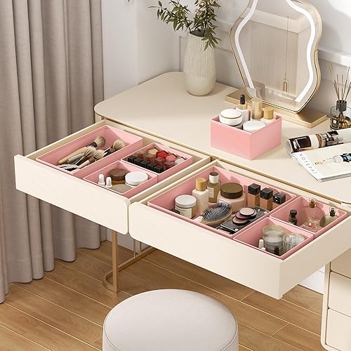 Miniatura 7 de DIMJ Organizador de cajones de ropa  Paquete de 18 contenedores organizadores de cajones de armario para almacenamiento de ropa de bebé, organizador