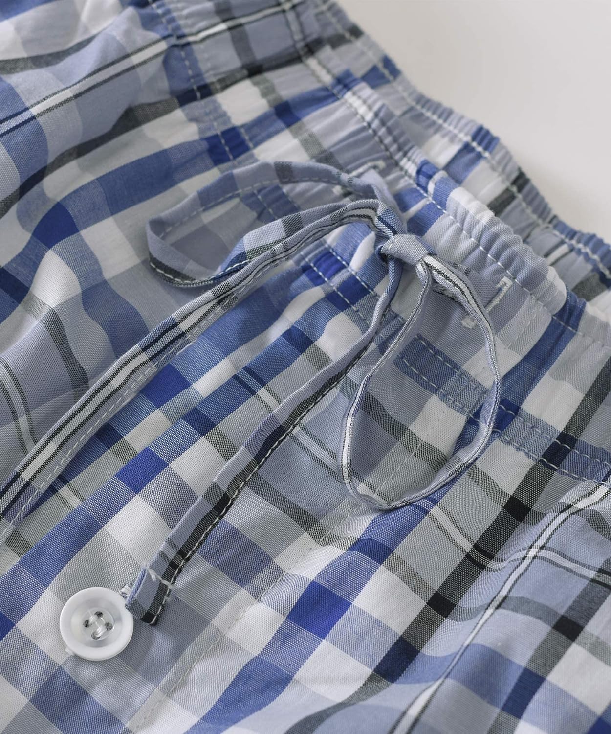 Latuza Men's Lightweight Cotton Pajamas Long Sleeves Shirt Pants Set - Image 6