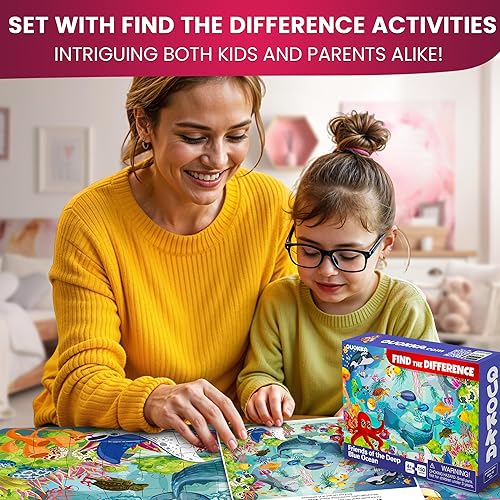 Miniatura 4 de QUOKKA Rompecabezas de suelo para niños de 8 a 10 años  3 x 150 piezas para niños de 4 a 6 años  Juguete para aprender océano, animales y vehículos