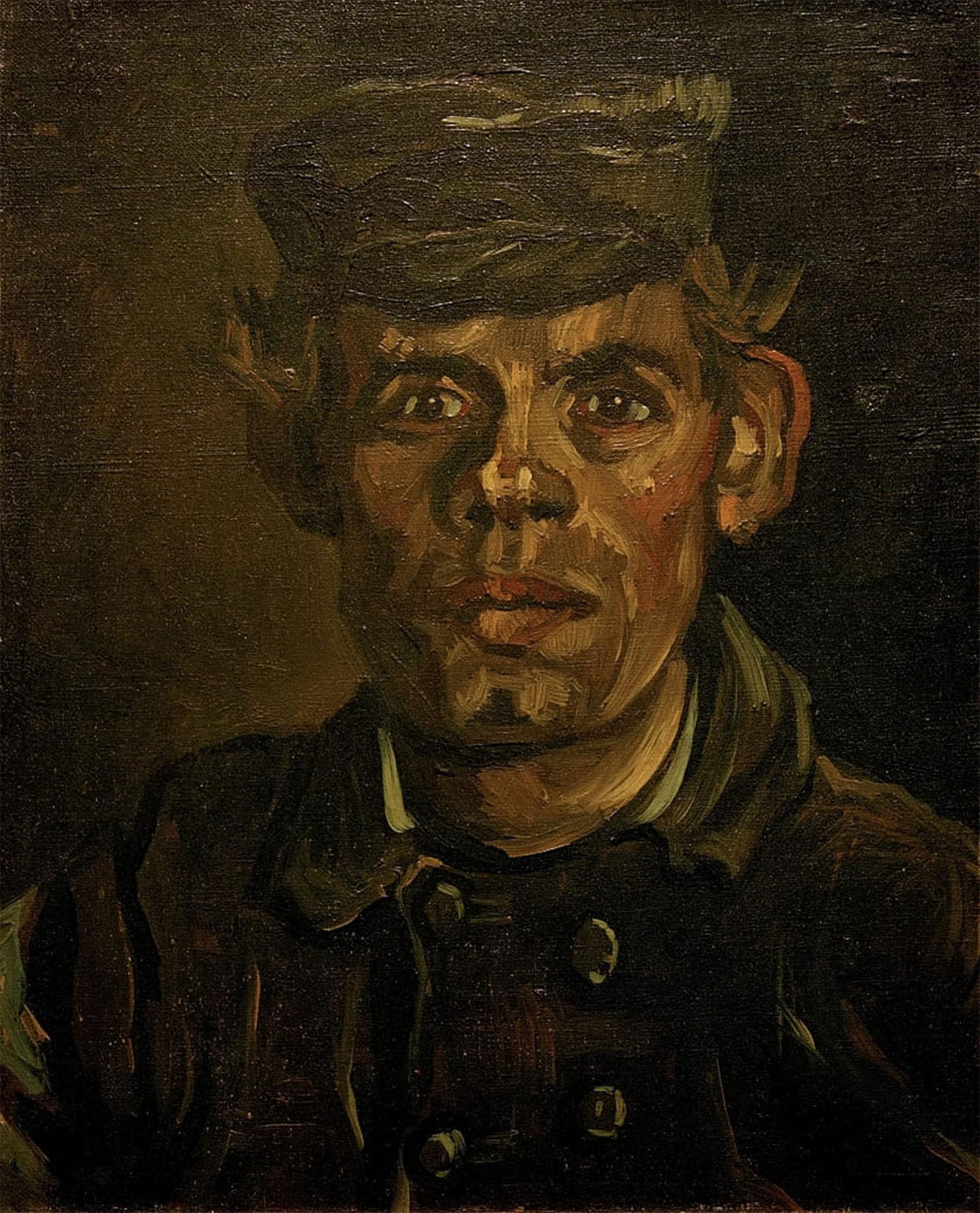 SERENDIPITP Retro Picture Poster Wall Art Pictures Painting Portrait of a Farmer by Vincent Gogh Van Wall Art Canvas Print for Wall Decor 60x90cm