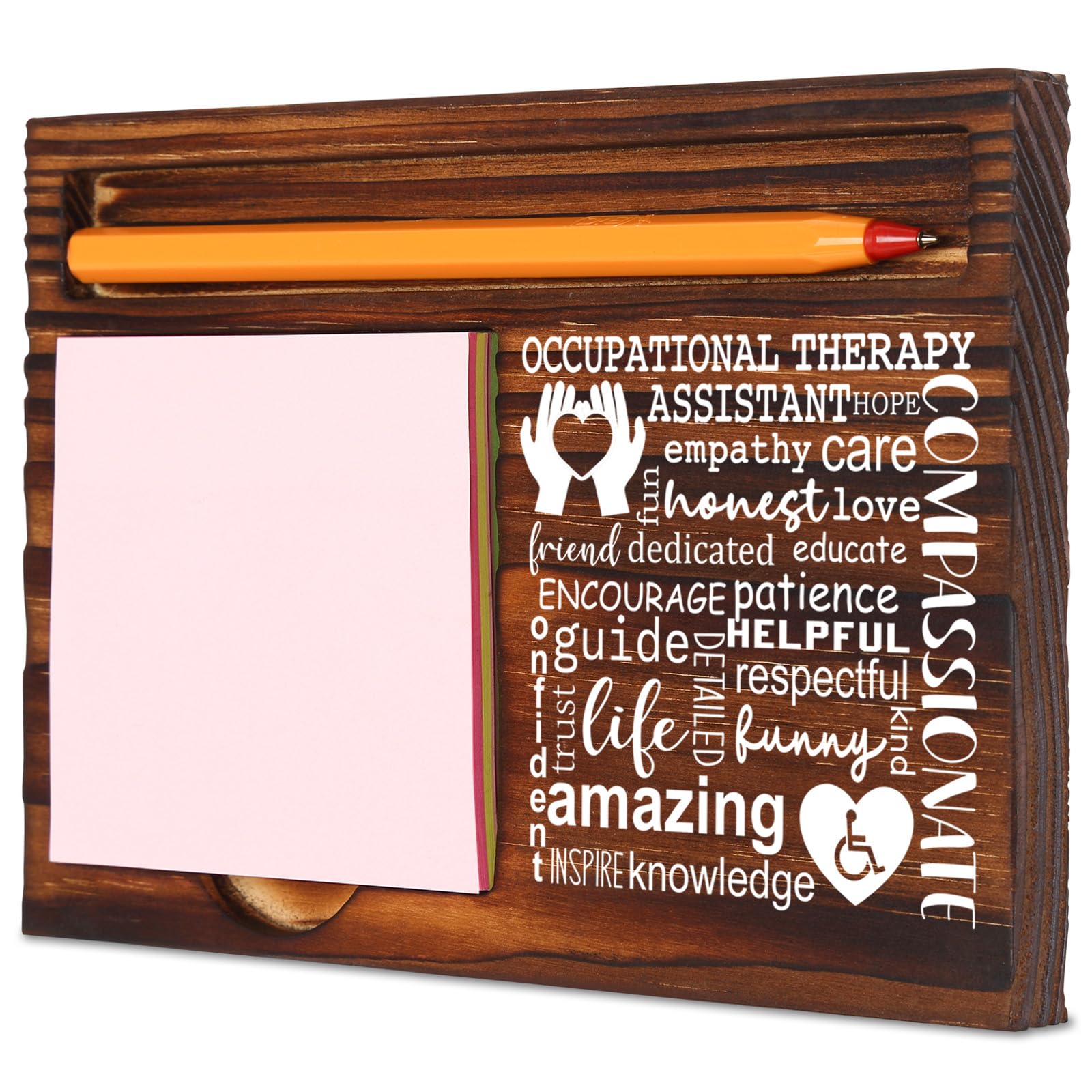 Occupational Therapy Appreciation Gift for Women, Thank You Gift for Occupational Therapy, Birthday Christmas Graduation Gifts for Occupational Therapy, Retro Self-Stick Note Pad Holders XB476