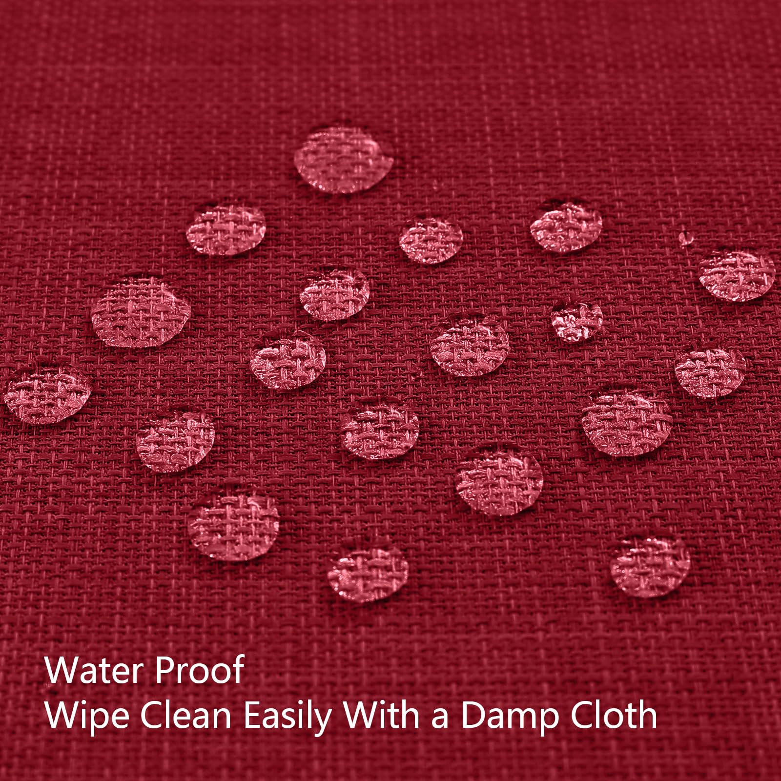 smiry Christmas Table Cloth Rectangle 140x100 cm Wipe Clean Linen Xmas Tablecloth Water Resistant Table Cover for Kitchen Festival Party Decorations - Image 4