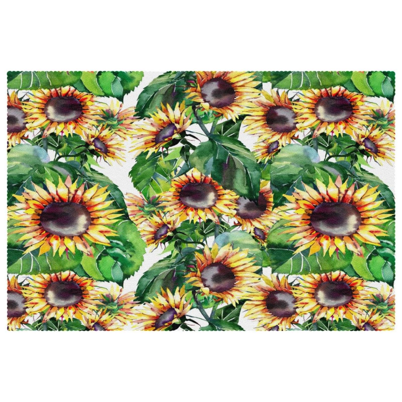 Sets de table thermorésistants lot de 6 tournesol 30x45 cm