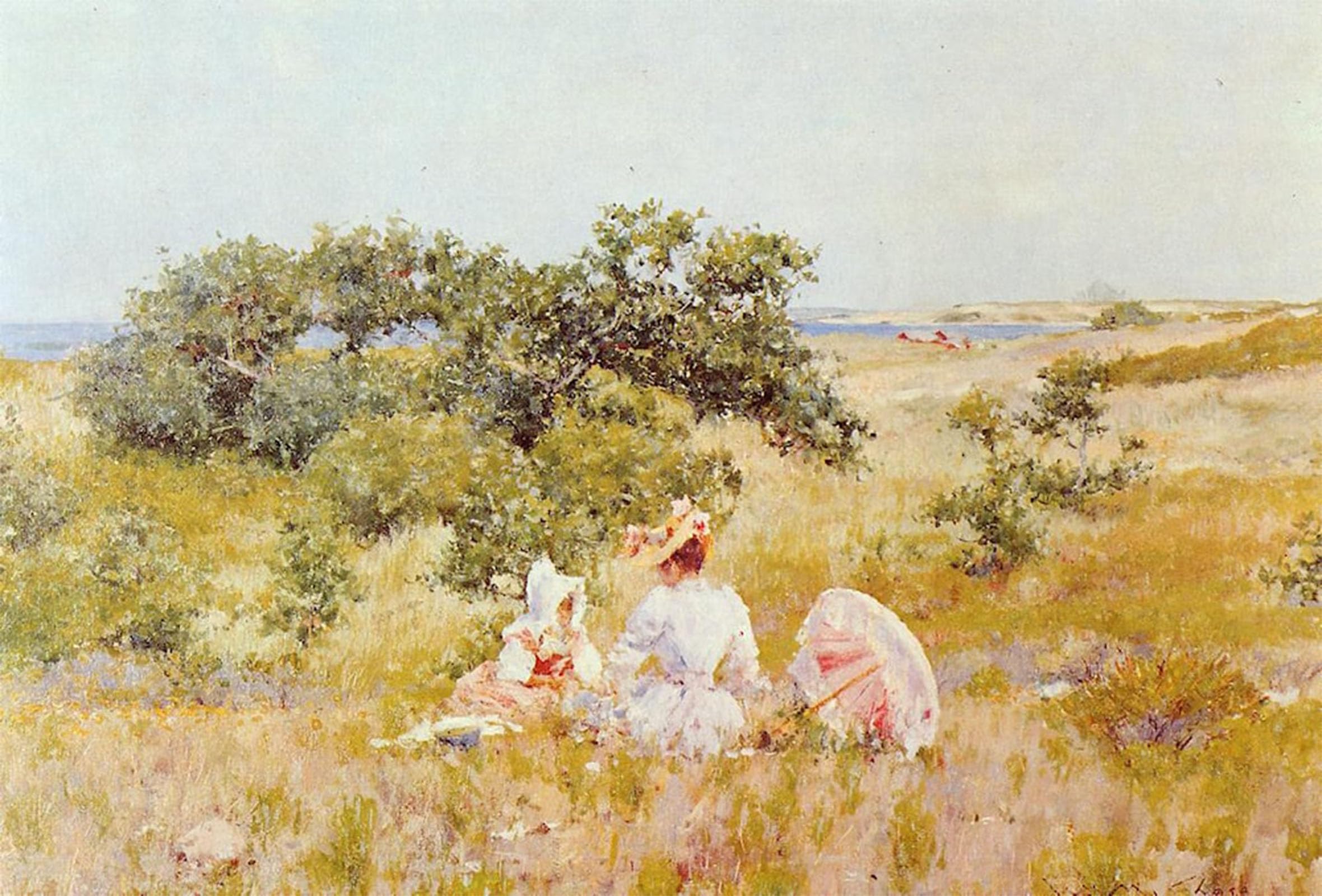 ARTXLXXBN Famous Prints Artwork Pictures Poster Painting Art the Girl Tale by William Merritt Artwork Landscape Pictures for Home Decor 60x90cm